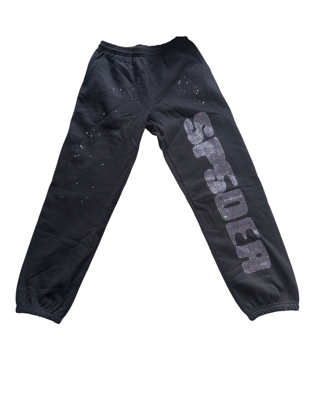 Sp5der Rhinestone Silk Sweatpant - Picture 3 of 5